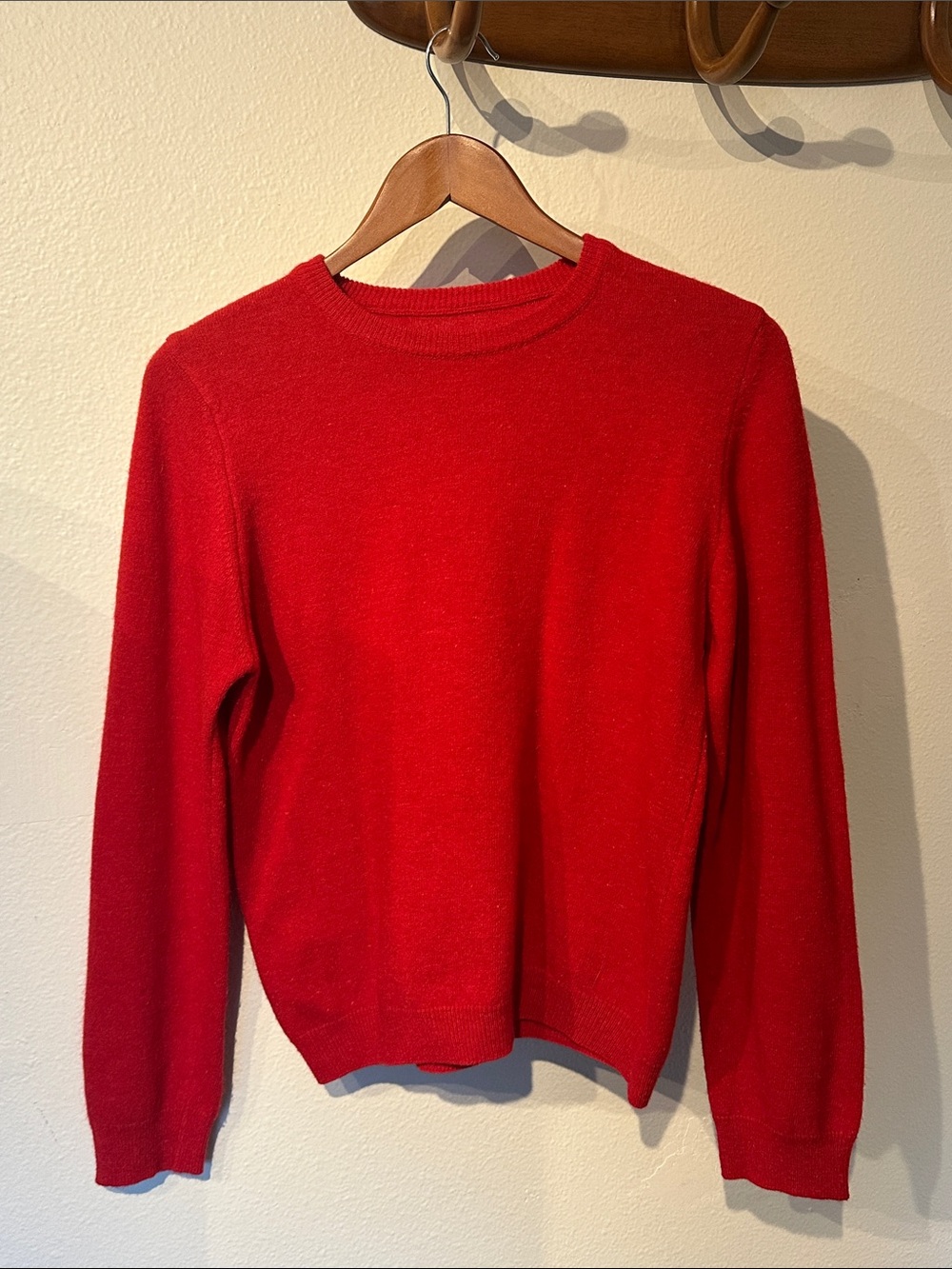 Classic Red Crewneck Women’s Sweater